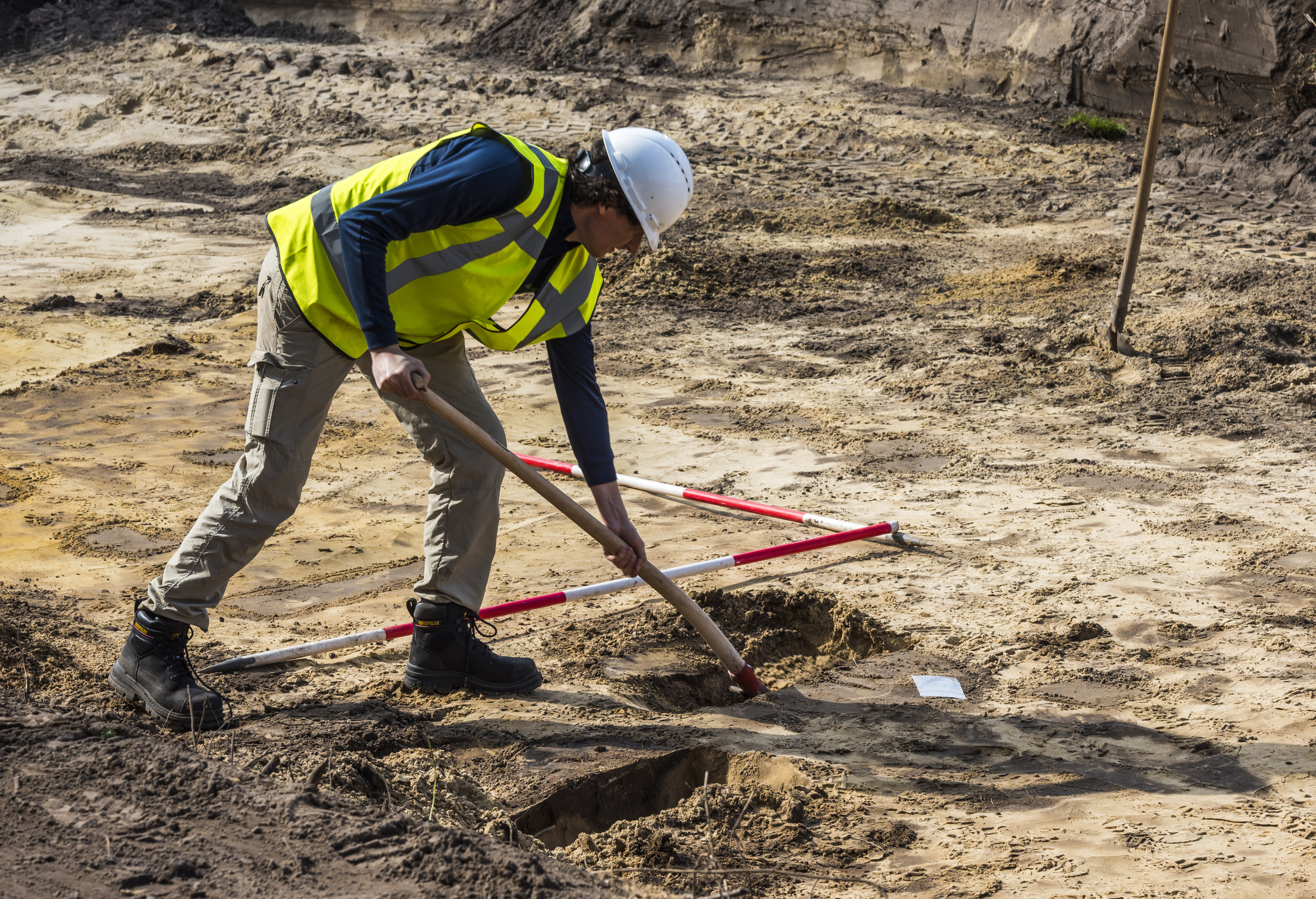 Graven in de bodem