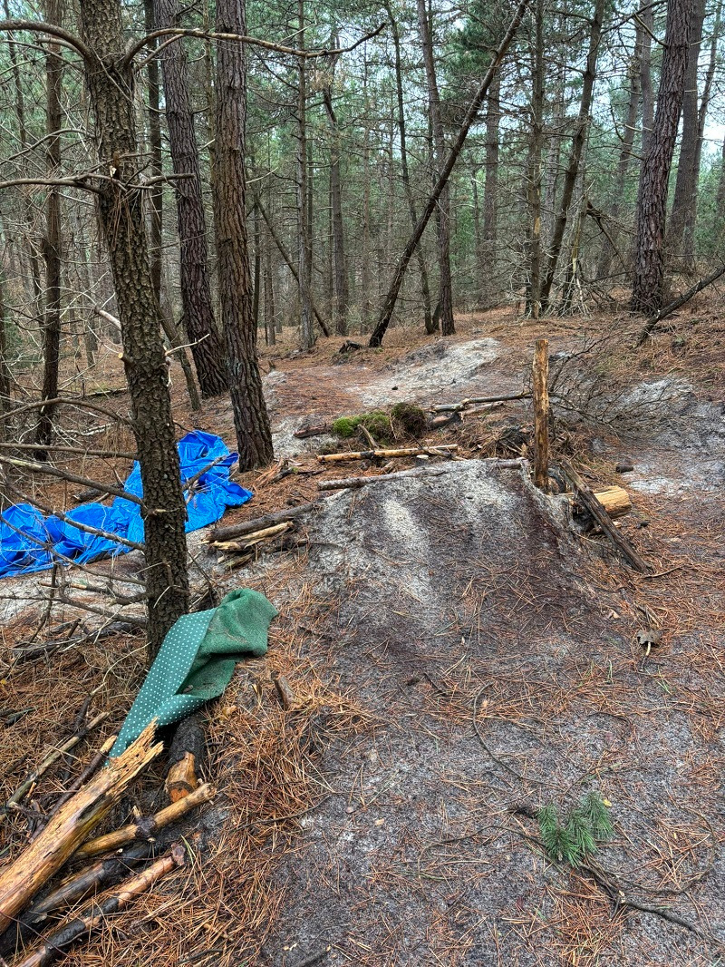 illegaal mountainbike parcours Schoorl2