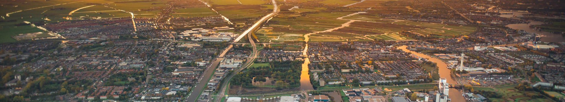 Banner ondernemers luchtfoto